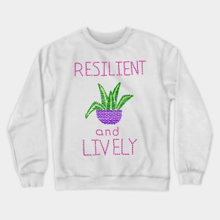 Embroidered Resilient and Lively Crewneck Sweatshirt